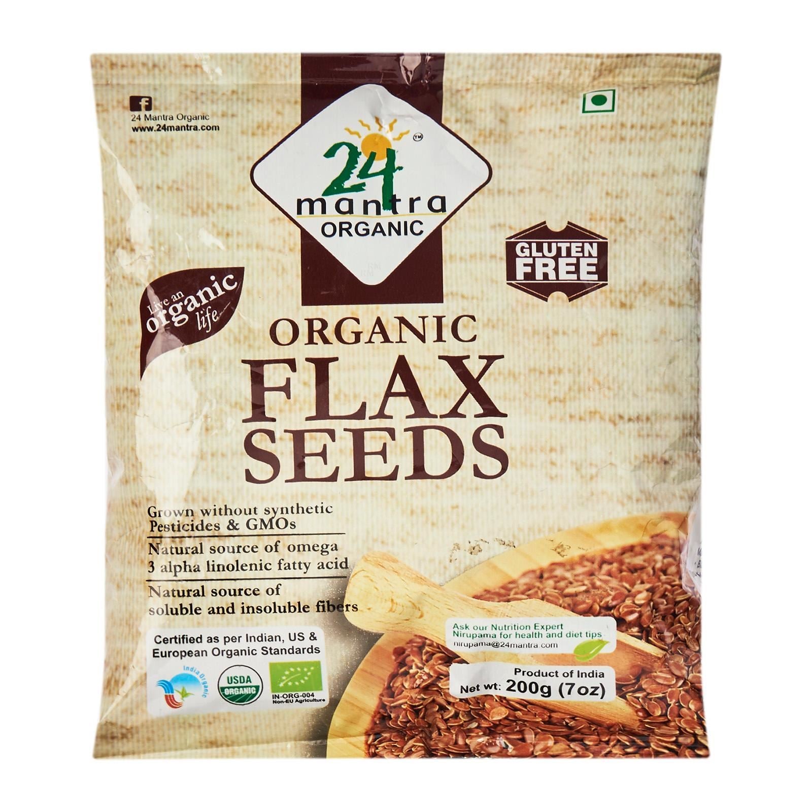 24 MANTRA Flax Seeds (Certified ORGANIC)
