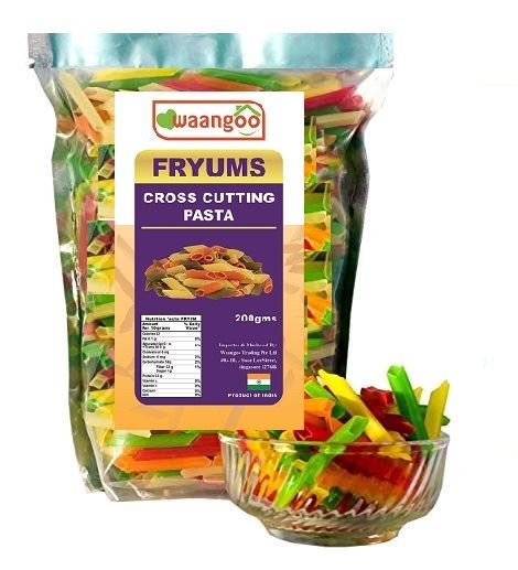 Waangoo Fryums Cross Cutting Pasta Shaped (Papad)