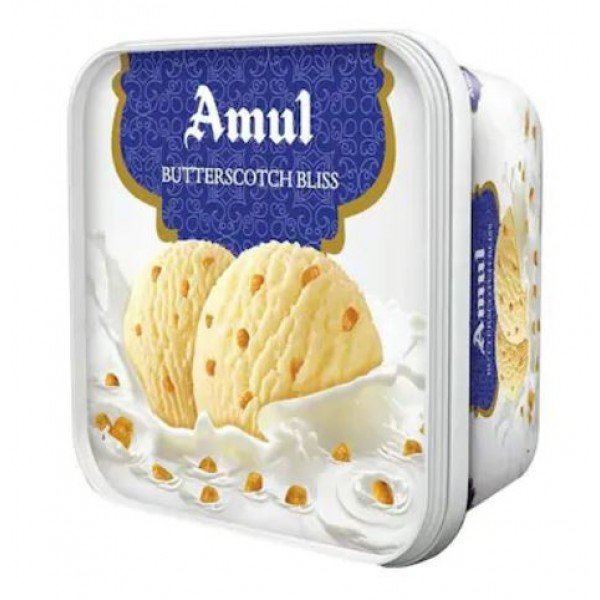 Amul Ice Cream Butter scotch Bliss Tub (Chilled)