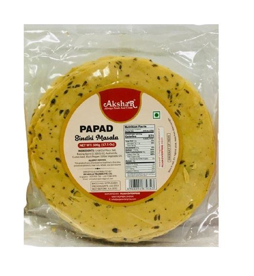 Akshar Sindhi Masala Papad/Appalam 6"