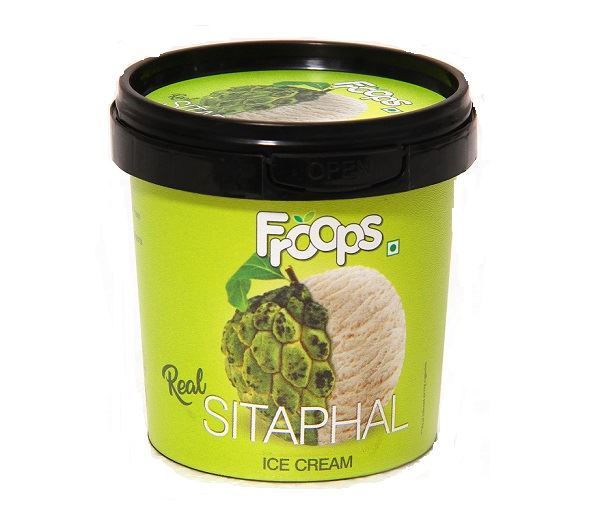 Froops Real Fruit Ice Cream Sitaphal (Custard Apple) Tub (Frozen)