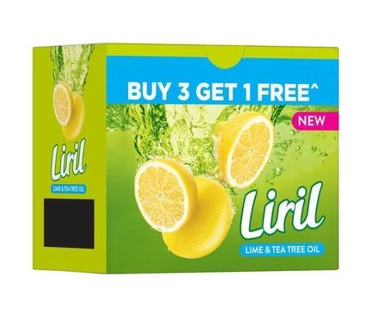 Liril Lime & Tea Tree Oil Bar Soap Buy 3 Get 1 Free