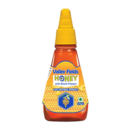 Valley Fields Natural Honey With Black Pepper
