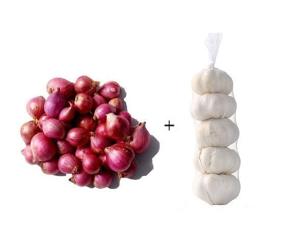 Veggie Combo 8 (Small Onions & Garlic Roll)