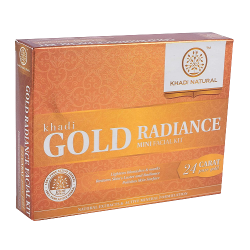 Khadi Natural Herbal Gold Radiance Mini Facial Kit