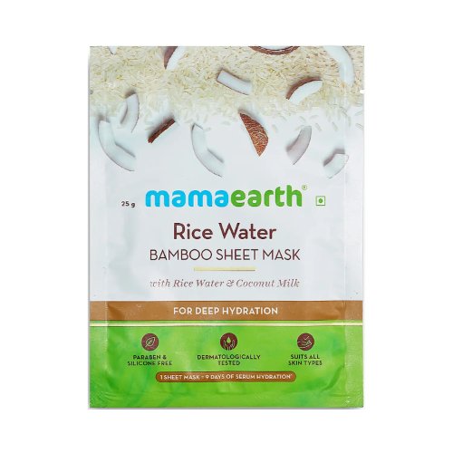 Mamaearth Rice Bamboo Sheet Mask (Certified ORGANIC)