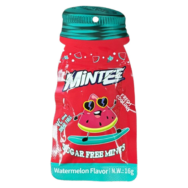 Minteez Label Mintee Sugar Free Mints Watermelon Flavour - 16 g