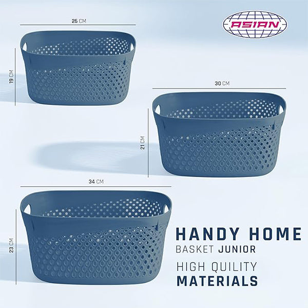 Handy Home Basket  Small, Medium, Large - Set Of 3