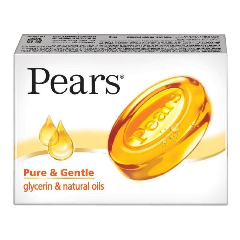 Pears Pure & Gentle Soap With Natural Oils (Yellow) - 125 g