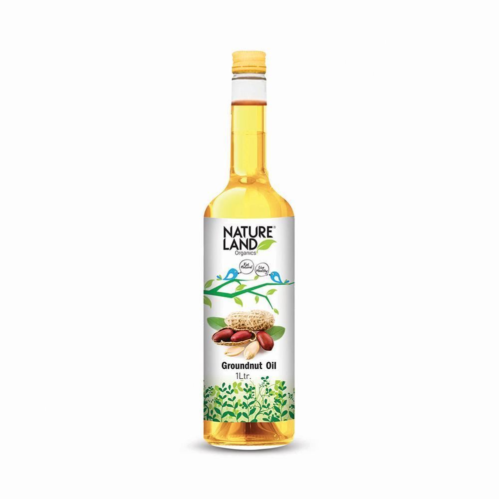 NATURELAND Groundnut Oil (Certified ORGANIC) - 1 L