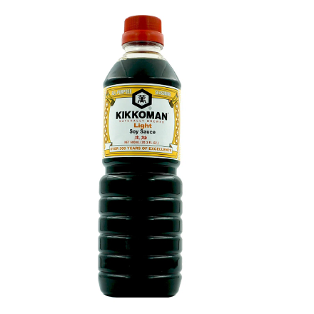 Kikkoman Light Soy Sauce - 600 ml