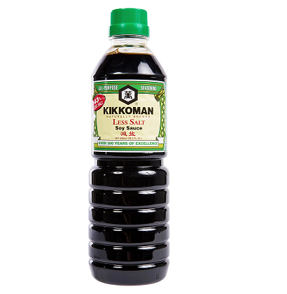 Kikkoman Less Salt Soy Sauce - 600 ml
