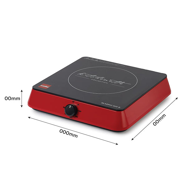 Cello Blazing 600 Induction stove 1600 Watts-Red