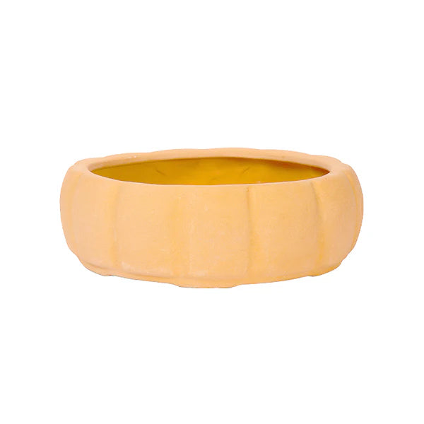 Terracotta Round Shape Bonsai Planter - 8 inch