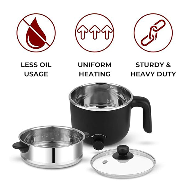 Pencil FlexiCook Multipurpose Kessel Smart Rice Cooker 600w Black 1.2 L - 1 Pc
