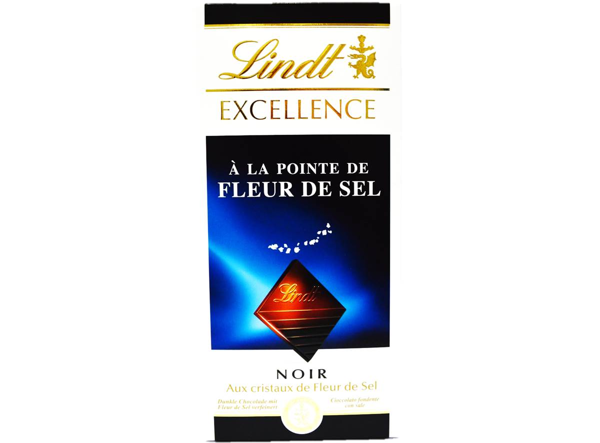 Lindt Dark Chocolate Bar With Sea Salt  - 100 G