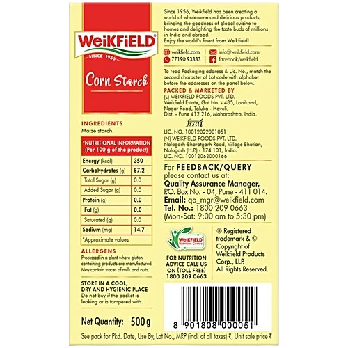 Weikfield Corn Starch Flour - 500 g