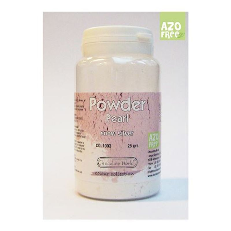 Chocolate World Snow Silver Pearl Powder Col1003Af  -  25 G