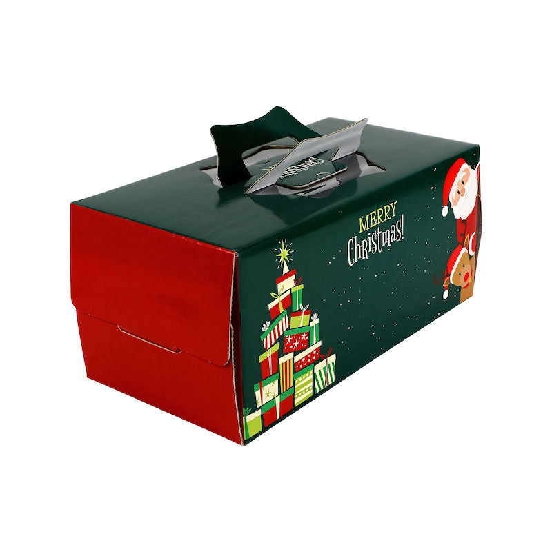 Redman Log Cake Box 10"X6"X6"H /Xmas Gift Tree - 1 Pc