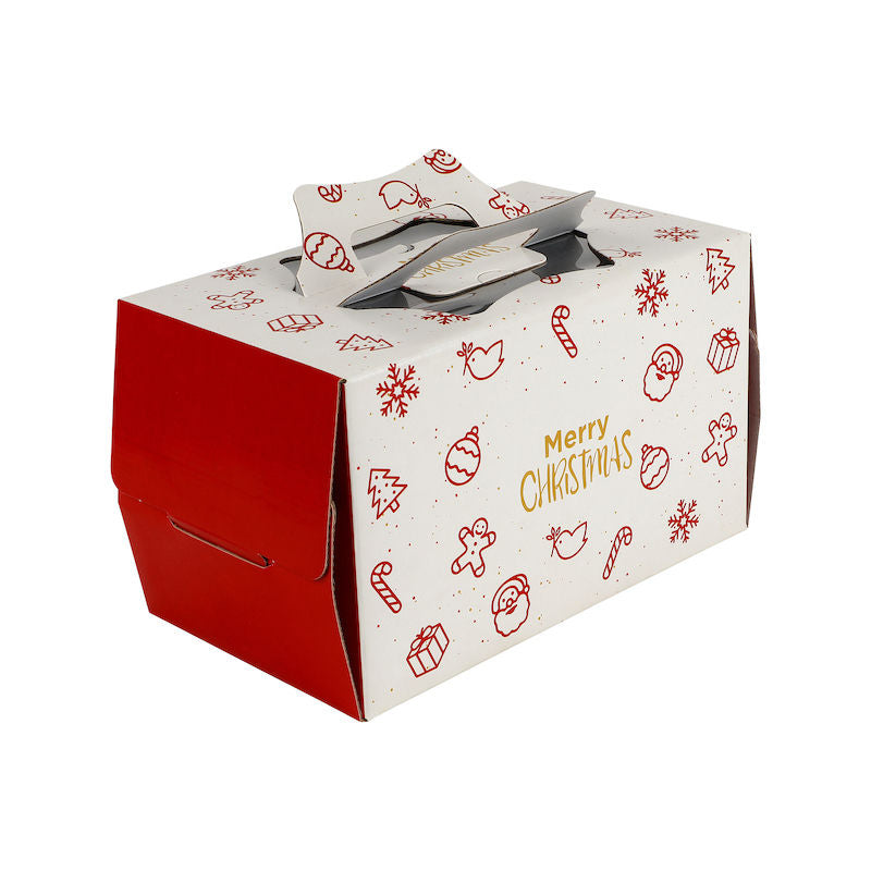 Redman Log Cake Box 13.375X7X5.875"H/Xmas Party - 1 Pc