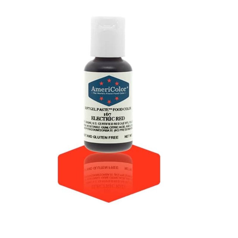 Americolor Softgel Color Paste Electric Red 0.75Oz - 1 Pc