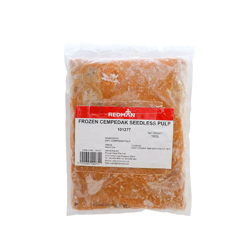 Redman Frozen Cempedak Seedless Pulp  -  1Kg