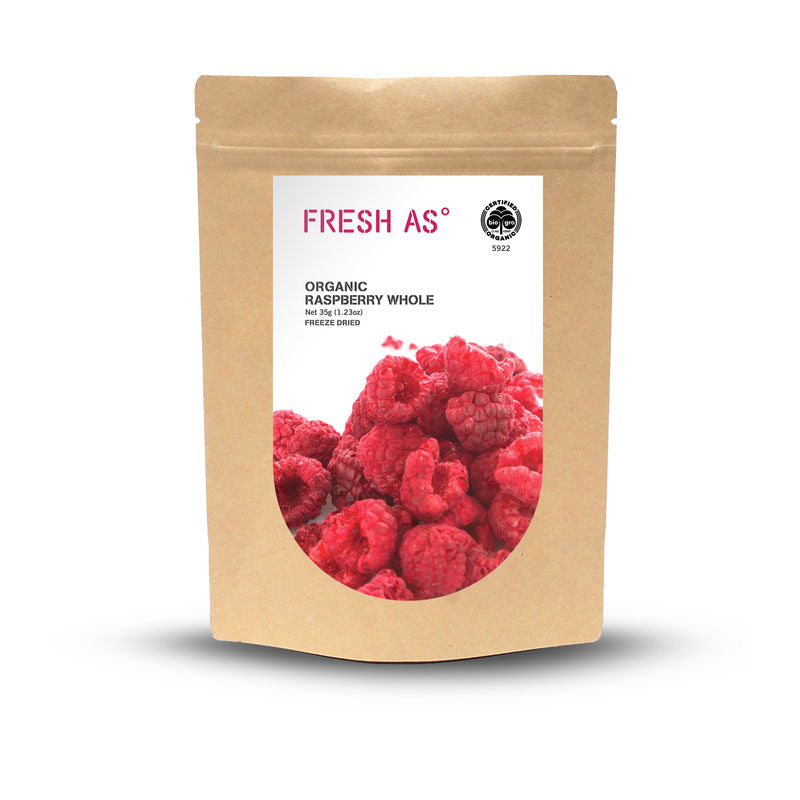 Fresh As Freeze Dried Rasberry Whole Organic  -  35 G