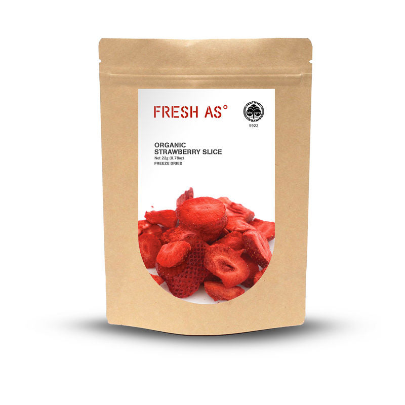 Fresh As Freeze Dried Strawberry Slice Organic  -  22 G
