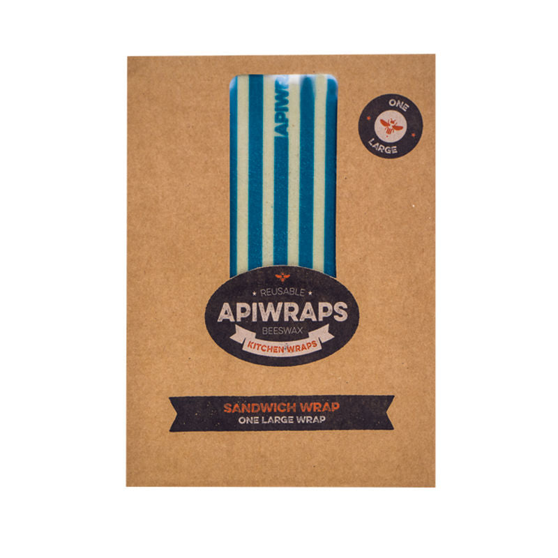 Apiwraps Reusable Beeswax Sandwich Wrap Large 30Cmx35Cm  - 1 Pc
