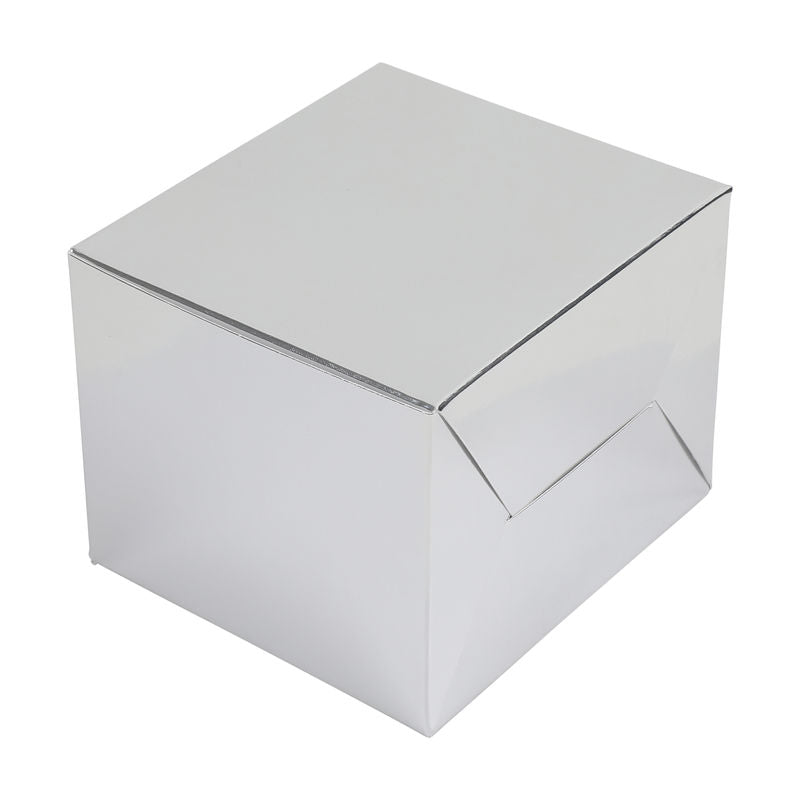 Redman Silver Cake Box 4.5X4X3.5"  -  5Pc