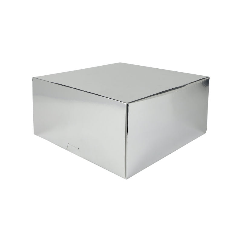 Redman Silver Cake Box 10X10X5"  -  5Pc