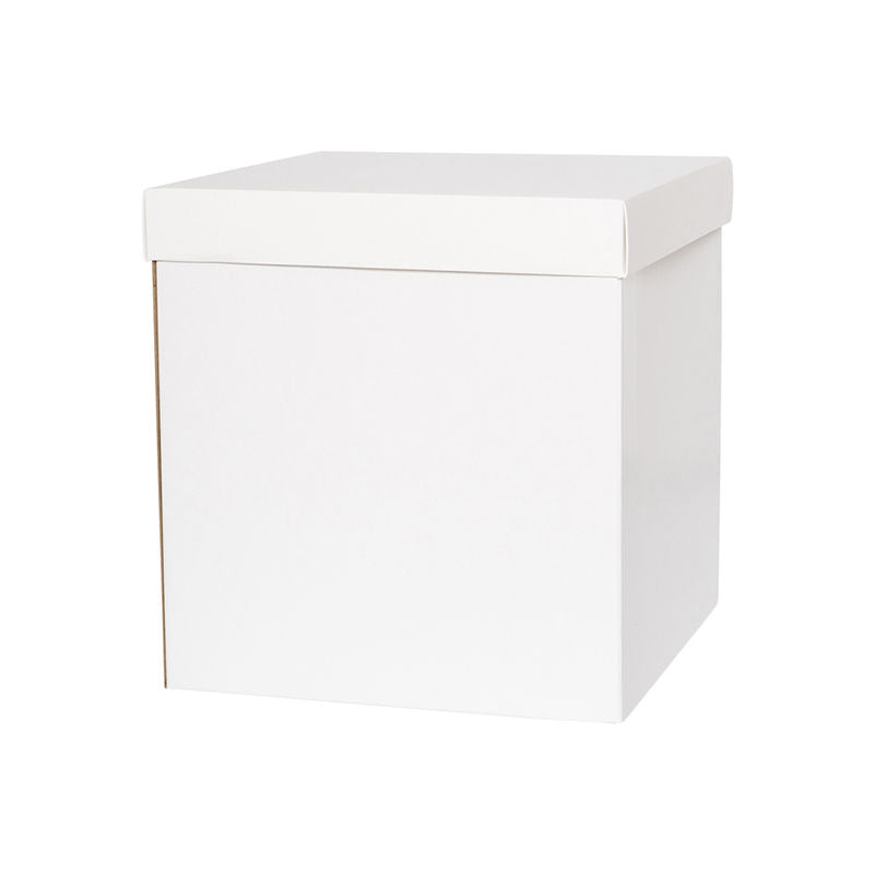 Redman Plain White High Cake Box 9X9X14" - 1 Pc