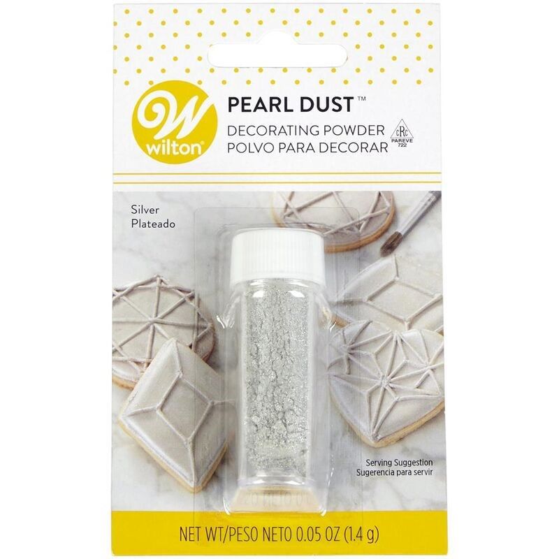Wilton Pearl Silver Color Dust 703-1354 0.05Oz - 1 Pc