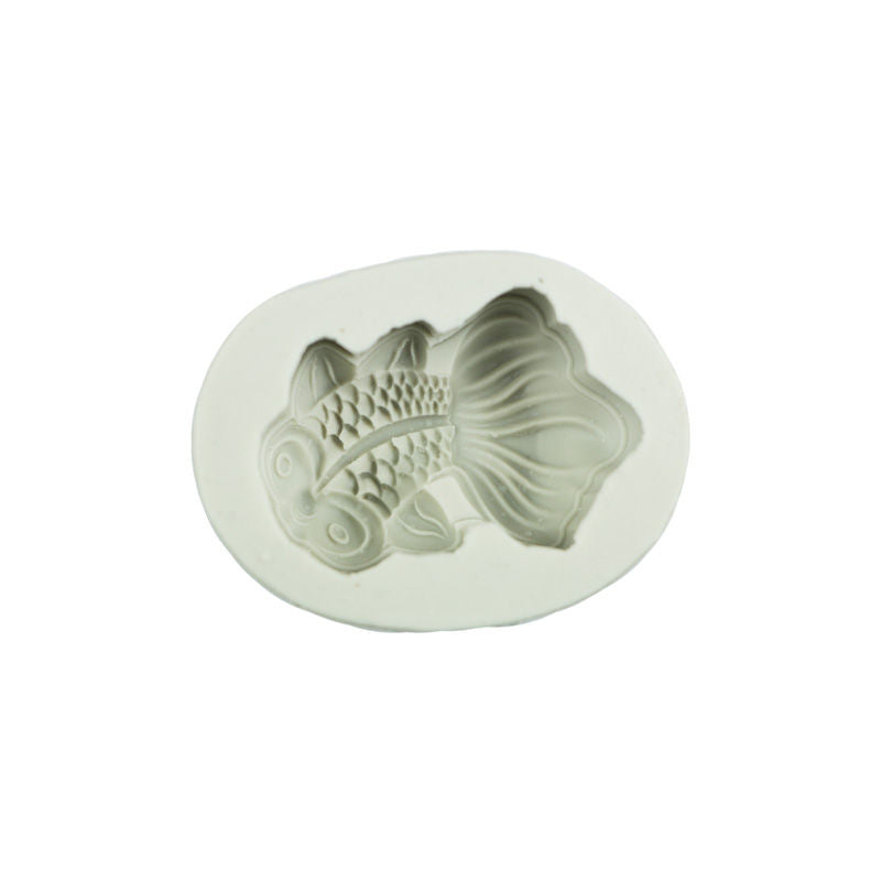 Redman Gold Fish Mooncake Silicon Mould 72G  - 1 Pc