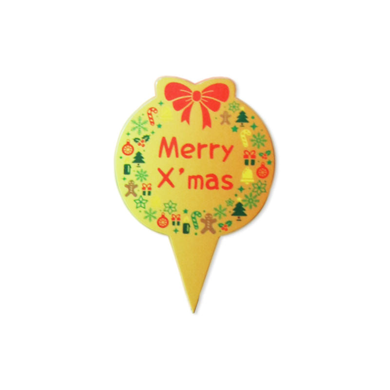 Others X'Mas Paper Card Merry X'Mas J020  - 1Pc