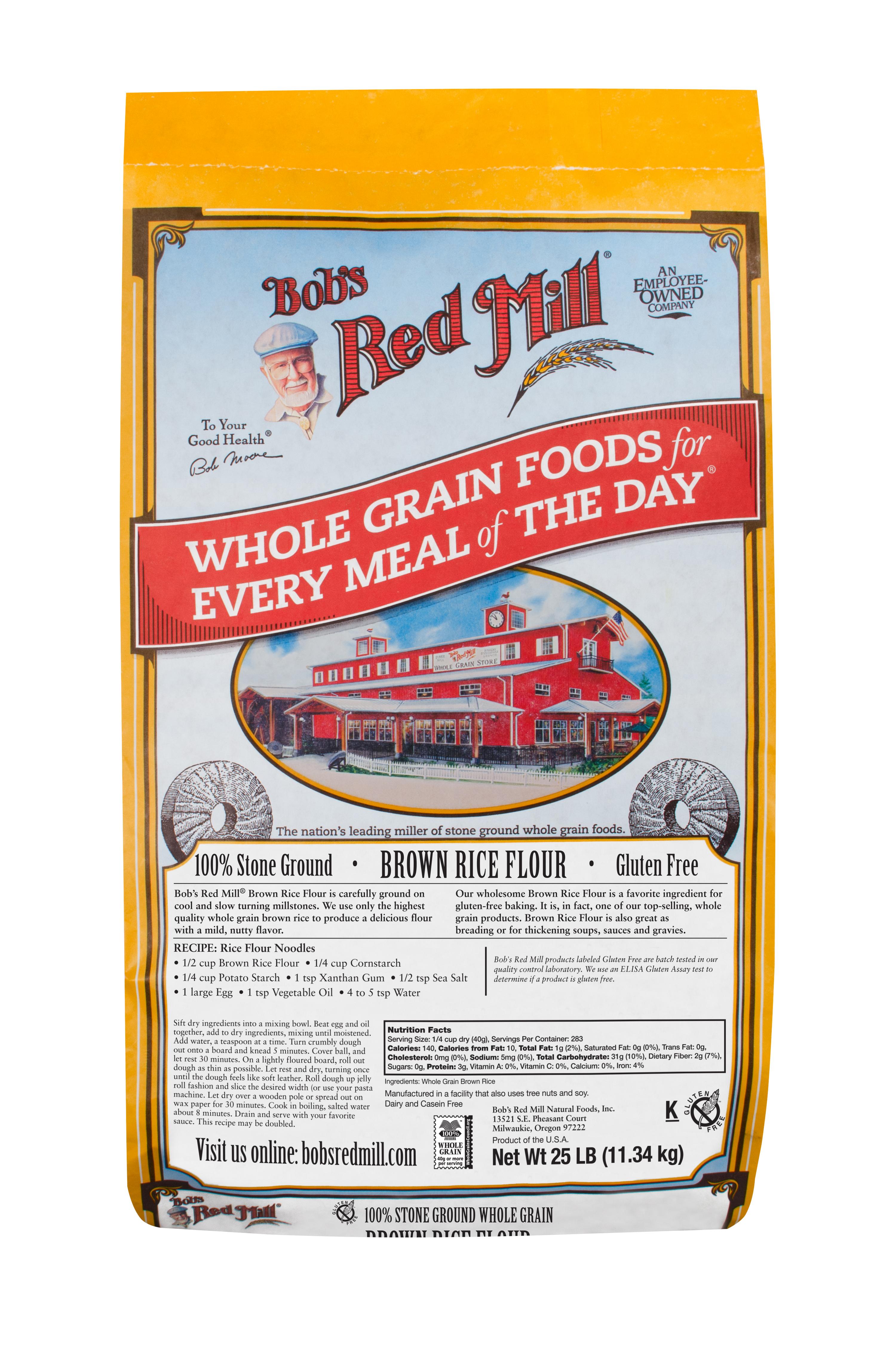 Bob's Red MilL Rice Flour Brown 25Lb - 1 Pc