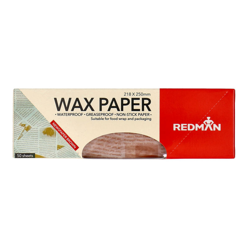Redman Wax Paper Newspaper 218X250Mm  - 50Pc