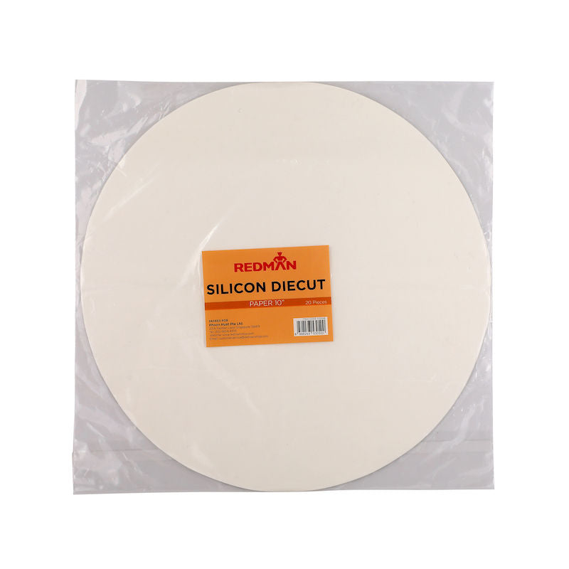 Redman Silicon Paper Diecut Round 10"  - 20Pc