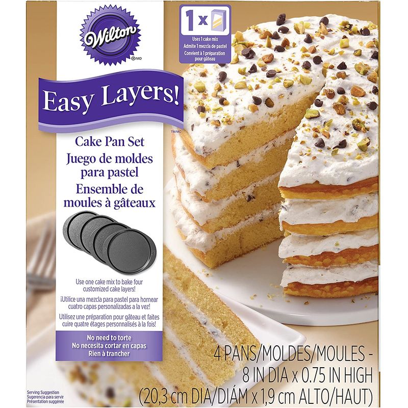 Wilton 8" Easy Layers Rd Pan 4Pc 2105-0188  - 1 Pc