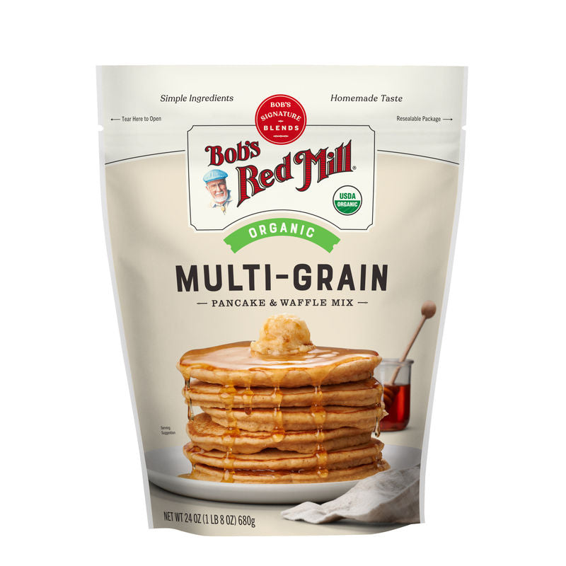 Bob'S Red Mill Organic 7 Grain Pancake And Waffle Mix  - 24Oz