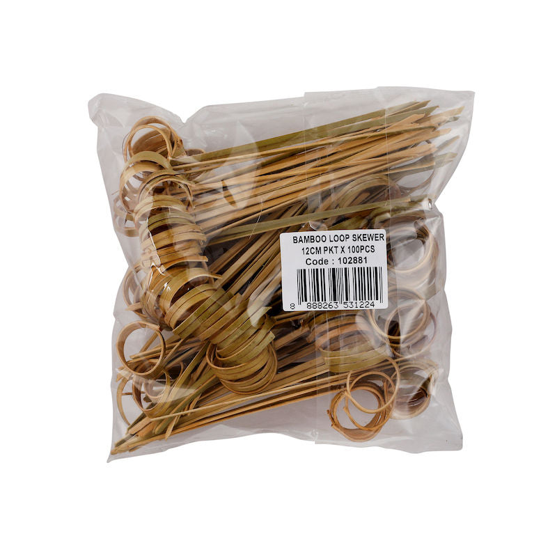 Redman Bamboo Skewer Loop 12Cm  - 1Pc