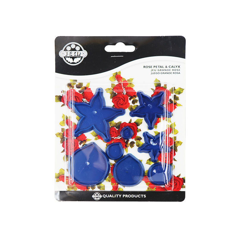 Jem Rose Petal & Calyx Cutter Set Of 8Pc  - 1 Pc