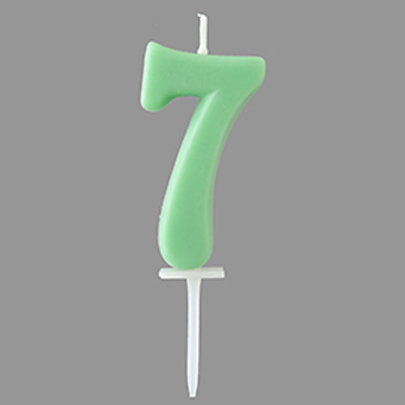 Tomiz Pastel Number Candle 7/Tomiz  - 1 Pc