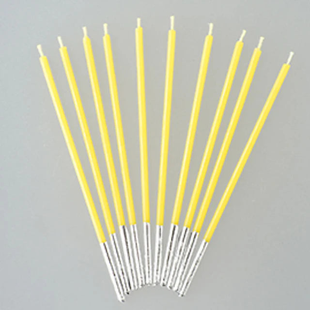 Tomiz Slim Candle (Lemon Yellow)  - 10 Pc
