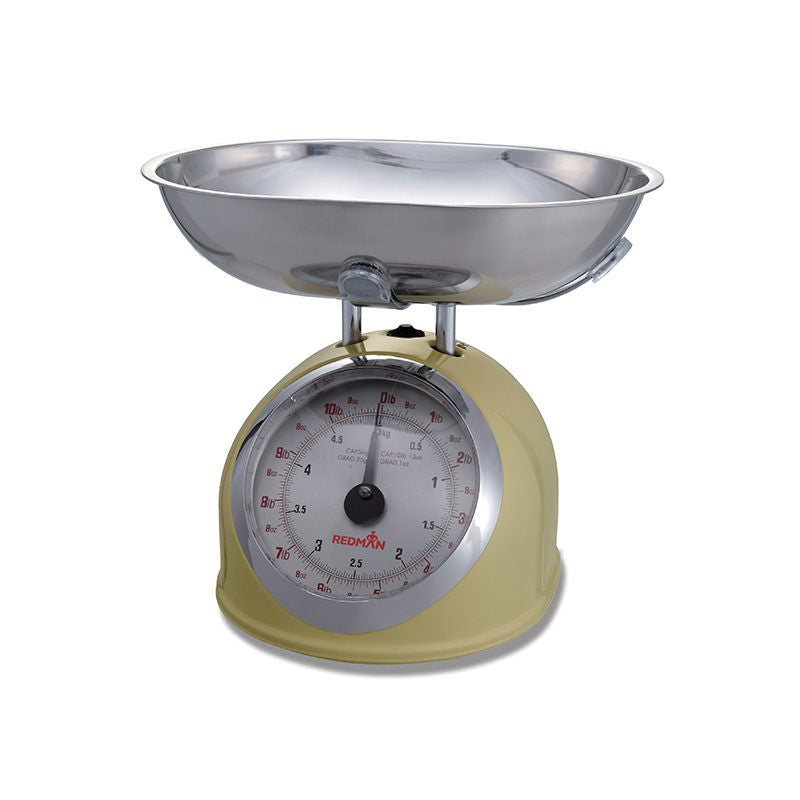 Redman Kitchen Scale W S/S Bowl Cream 5Kg  - 1 Pc