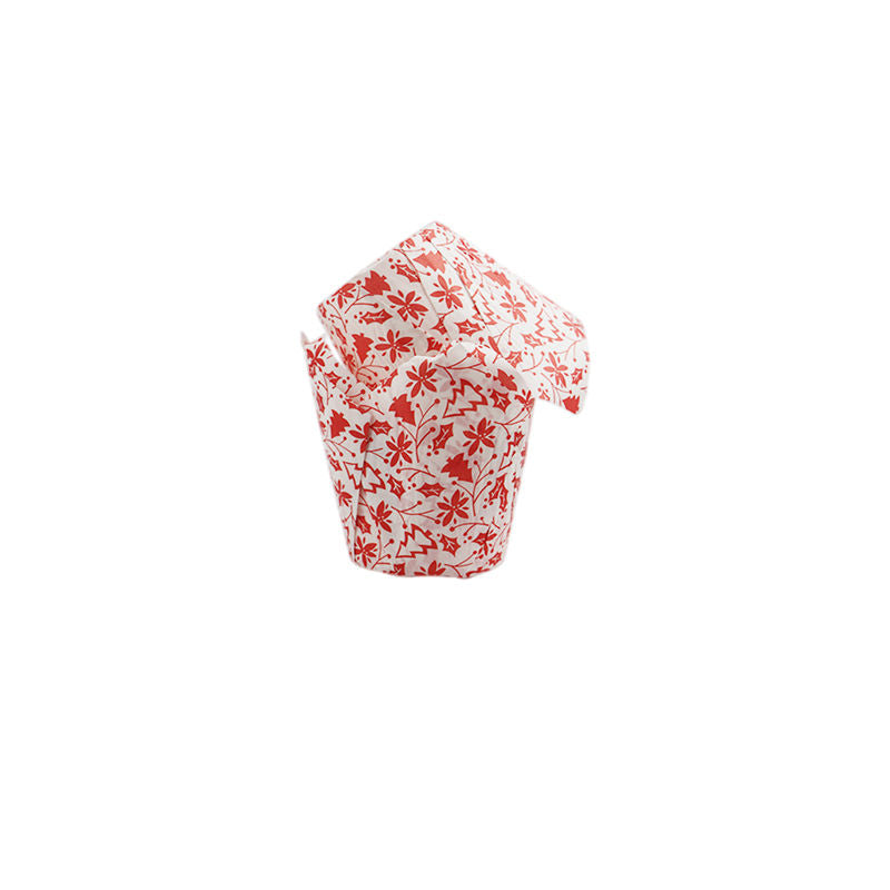 Redman Baking Cases Tulip 11X11Cm Xmas Tree Red 200Pc  - 1 Pc