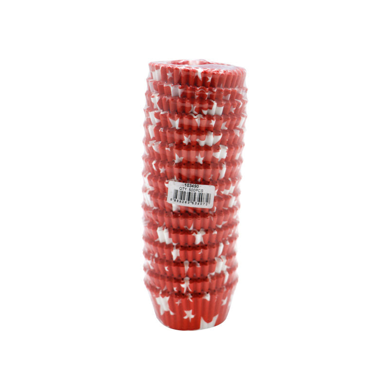 Redman Baking Cases Greaseproof 110Mm Star Red  - 00Pc