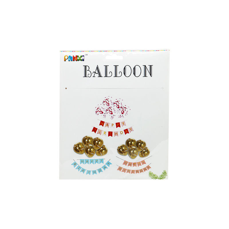Na Balloon Happy Birthday Hanging  -  Set