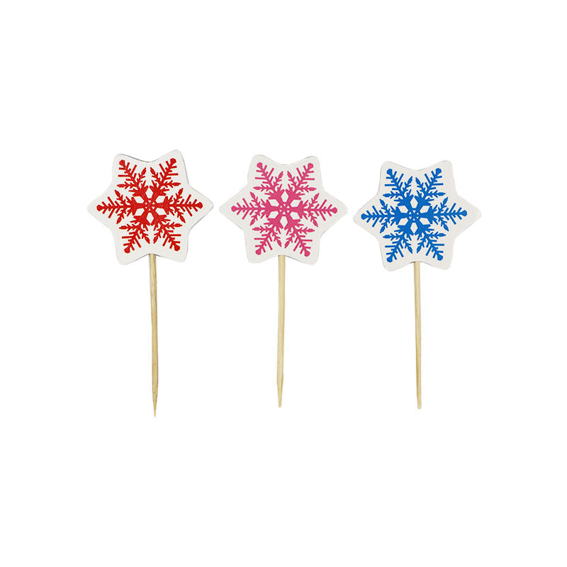 Redman Snowflakes Decor Insert 12Pc  - 1 Pc
