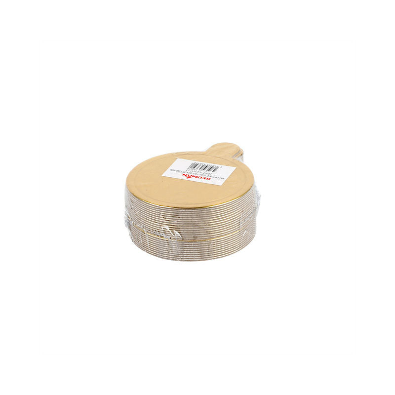 Redman Paper Plate Round Gold 6Cm  - 25Pc